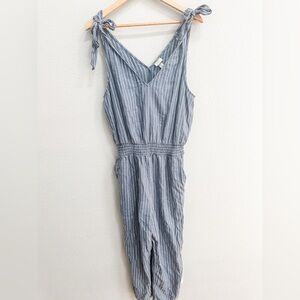 a new day Blue Striped Jumpsuit